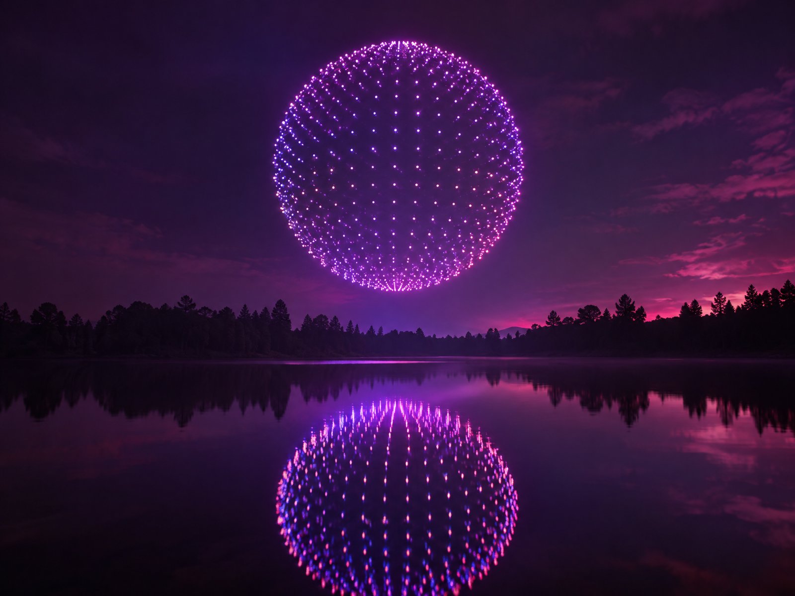 Drone photo illustrating: How Much Does a Drone Light Show Cost?