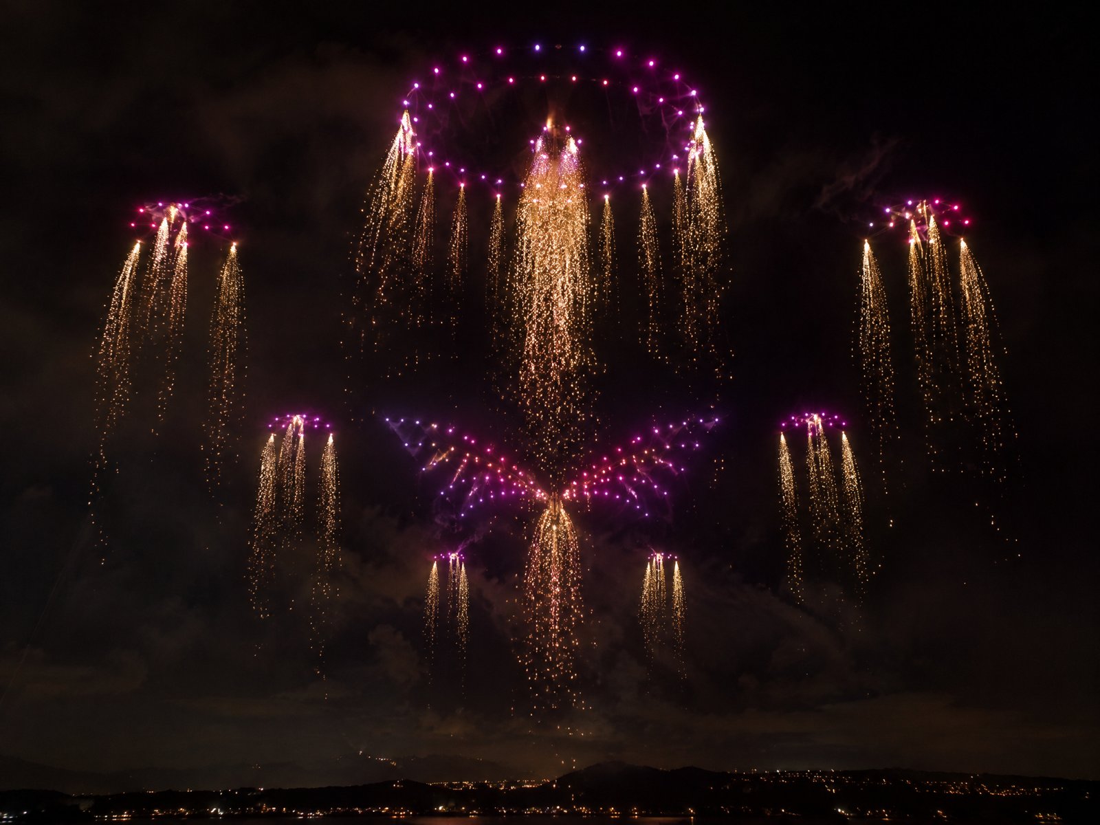 Drone photo illustrating: Drone Shows vs Fireworks: Which Is Right for Your Event?
